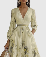 Rowella | Elegant Pleated Maxi Dress | The Bellemont Sisters Australia