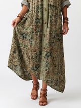 Aleta | Button Front Oversized Pocket Midi Dress | The Bellemont Sisters Australia