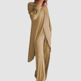 Laine™ Elegant 2-Piece Set – Khaki | The Bellemont Sisters Australia