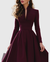 Avelina | V-Neck Midi Dress | The Bellemont Sisters Australia