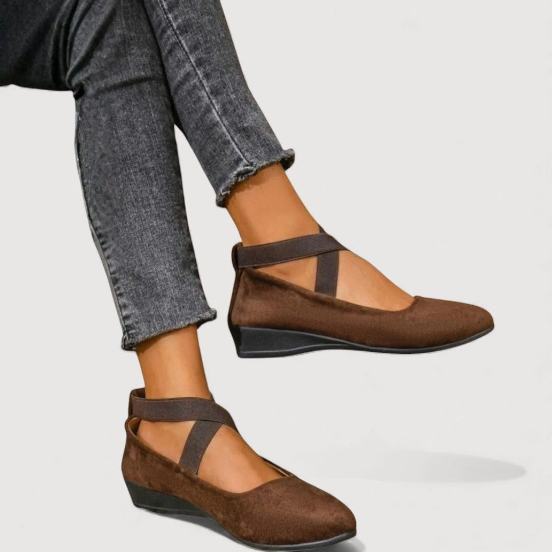 LIVIA - Elegant and Comfortable Ballet Flats – Brown | The Bellemont Sisters Australia