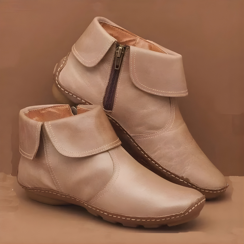 Fallon™ Premium Orthopedic Waterproof Boots – Beige | The Bellemont Sisters Australia