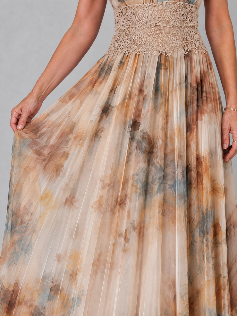 Elavenue | Halter Neck Lace Waist Maxi Dress | The Bellemont Sisters Australia