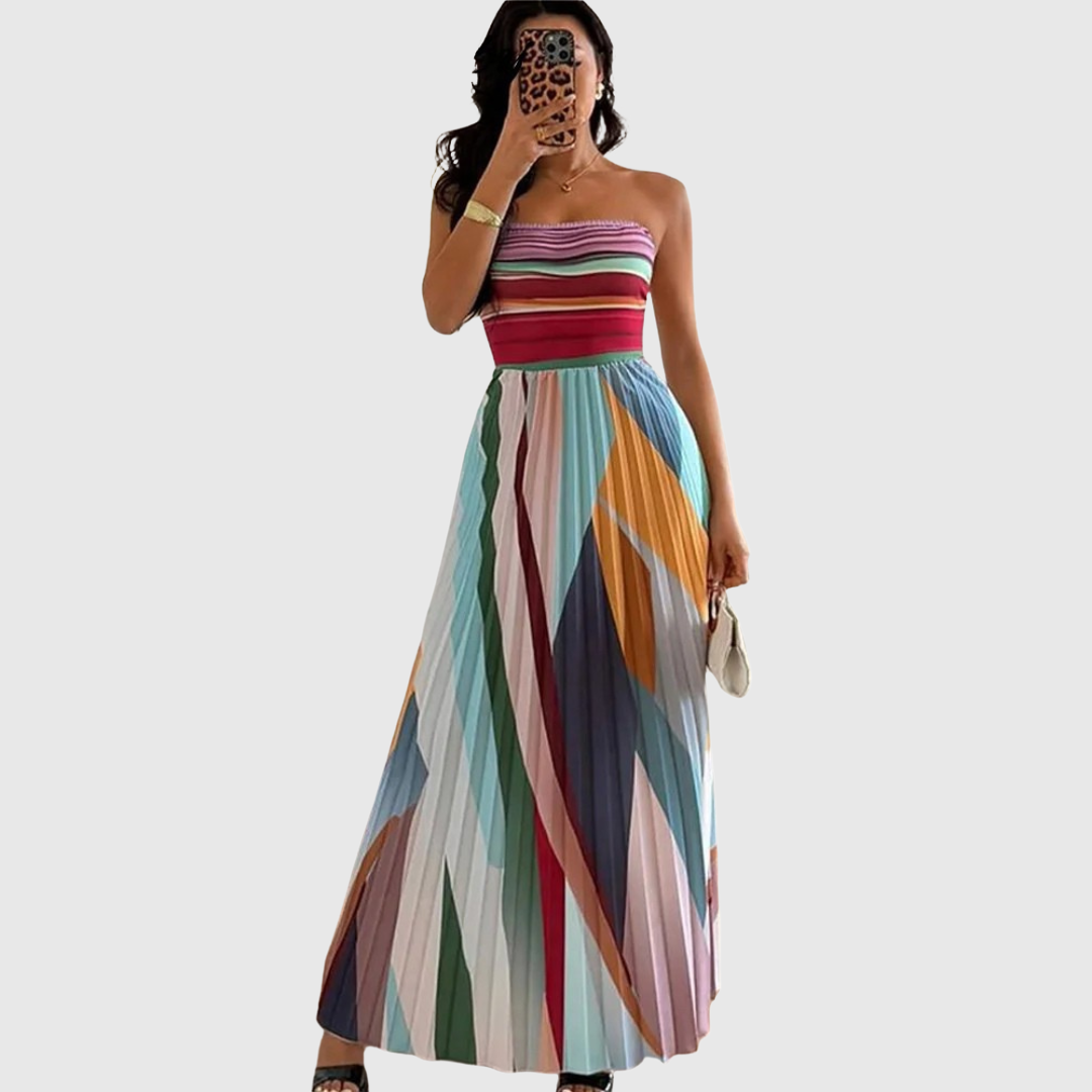 Isola | Chic Long Dress With Elegant Details | The Bellemont Sisters Australia