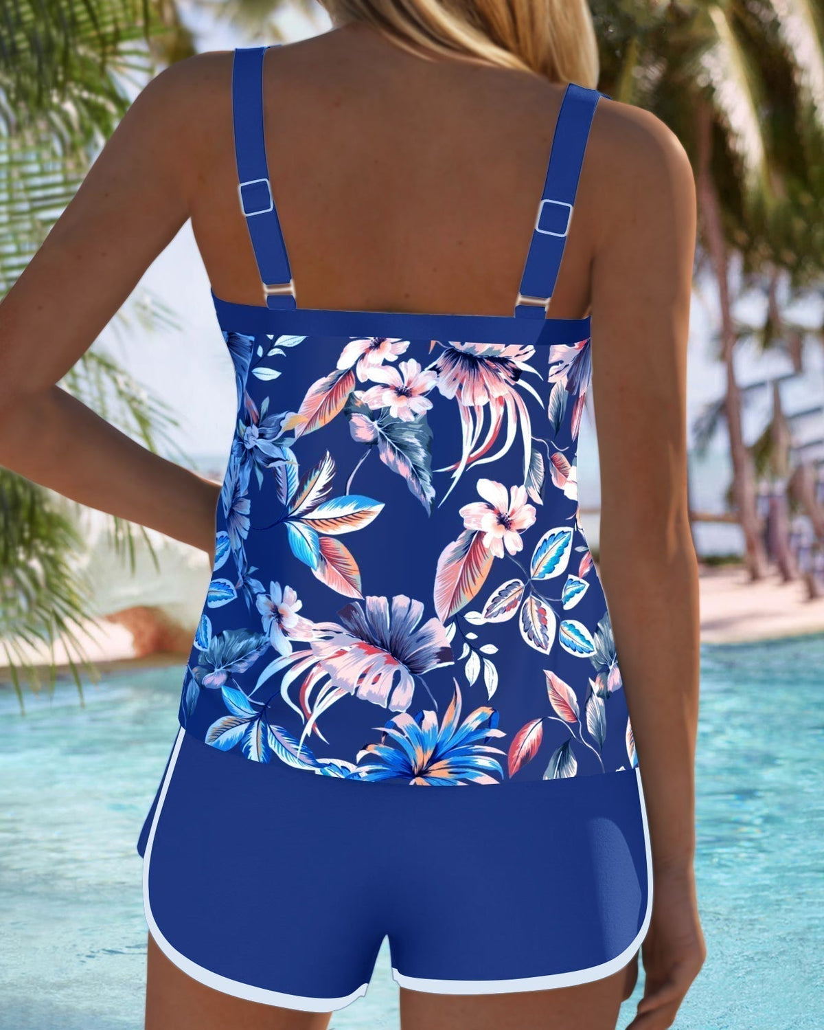 Rachelle - Refined Floral Tankini Set | The Bellemont Sisters Australia