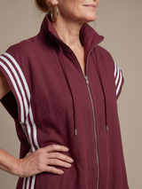 Lark | Zip Front Stripe Panel Jumpsuit | The Bellemont Sisters Australia