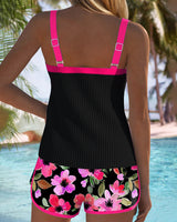 Federica - Ribbed Tankini Shorts Set | The Bellemont Sisters Australia