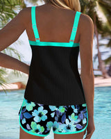 Federica - Ribbed Tankini Shorts Set | The Bellemont Sisters Australia