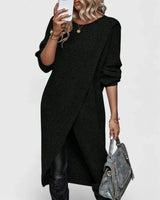 Zarymelle | Elegant Sweater Dress – Black | The Bellemont Sisters Australia