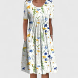 Olyverrah | Elegant Dress – Yellow Floral | The Bellemont Sisters Australia
