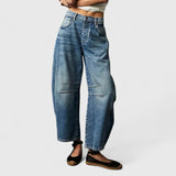 Rain | Comfortable Wide-Leg Pants – Dark Blue | The Bellemont Sisters Australia