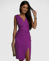 Cheryl | Sophisticated Dress – Purple | The Bellemont Sisters Australia