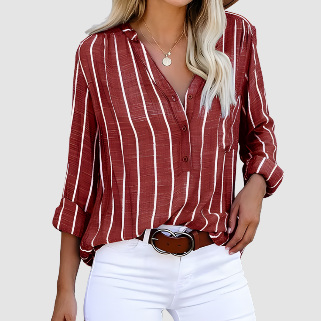 Lilac™ Stylish Casual Blouse – Red | The Bellemont Sisters Australia