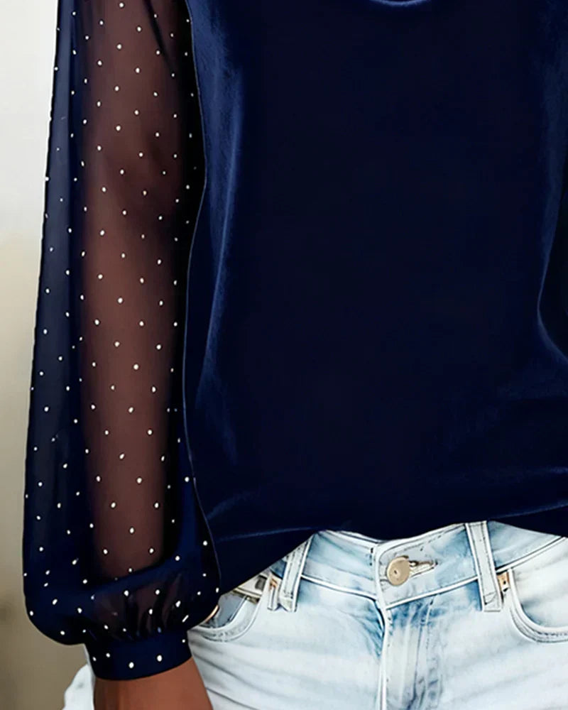 Avery™ Elegant Blouse with draped collar | The Bellemont Sisters Australia