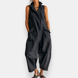 RYKER | SLEEVELESS CARGO JUMPSUIT | The Bellemont Sisters Australia
