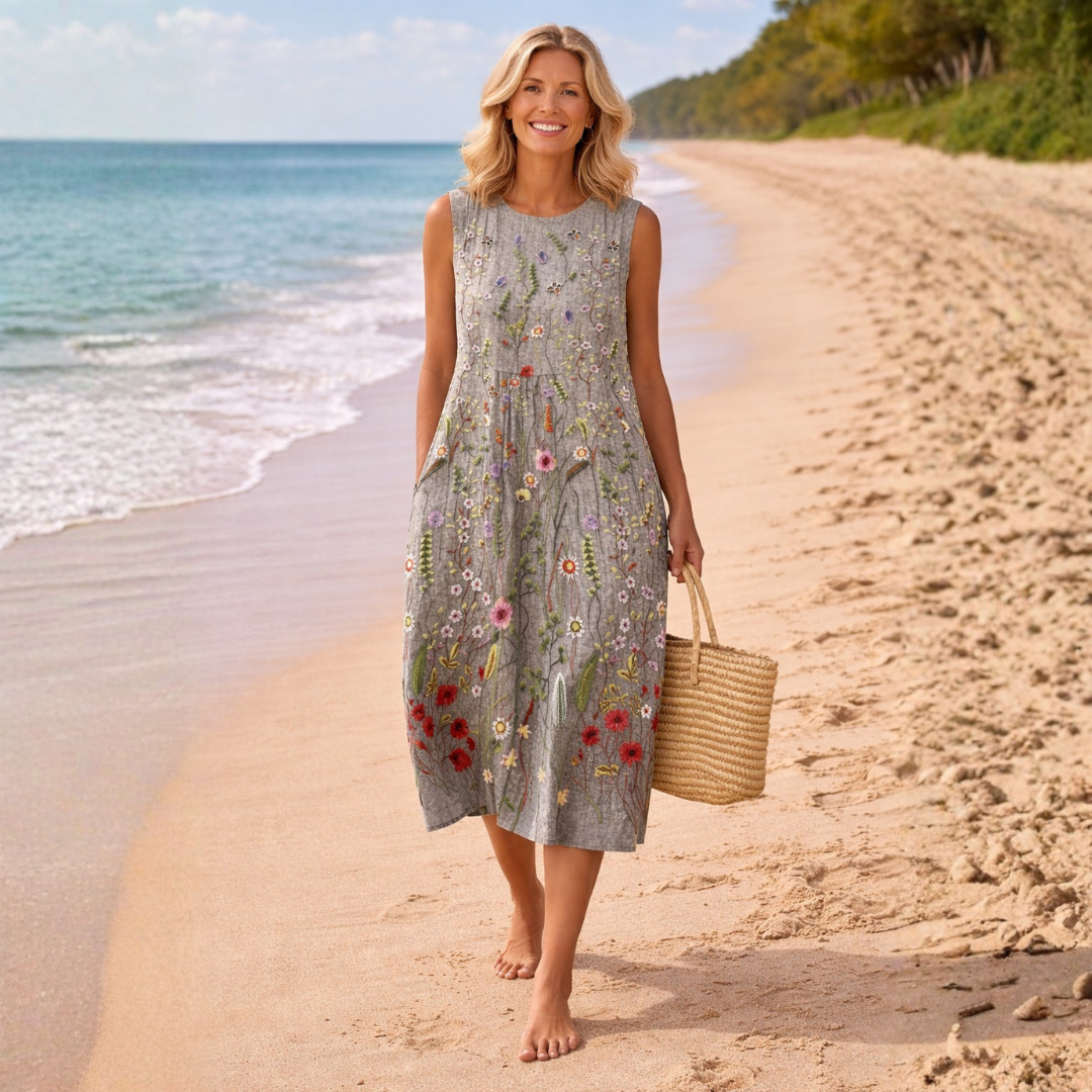Cara | Wildflower Midi Dress | The Bellemont Sisters Australia