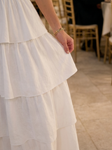 Gemma | Strapless Smocked Bodice Midi Dress | The Bellemont Sisters Australia