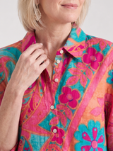 Klera | Printed Button Front Collared Midi Dress | The Bellemont Sisters Australia