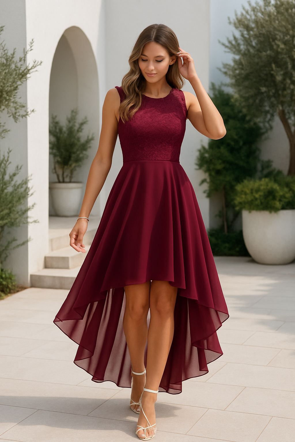 Kaitlyn | Women’s Wedding Guest High-Low Elegant Dress | The Bellemont Sisters Australia