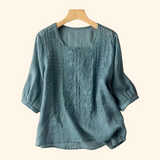 Patricia™ Elegant Soft Blouse – Blue | The Bellemont Sisters Australia