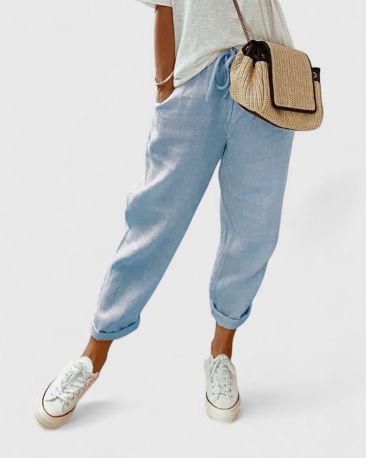 Dhalianette | Elegant Pants – Blue | The Bellemont Sisters Australia