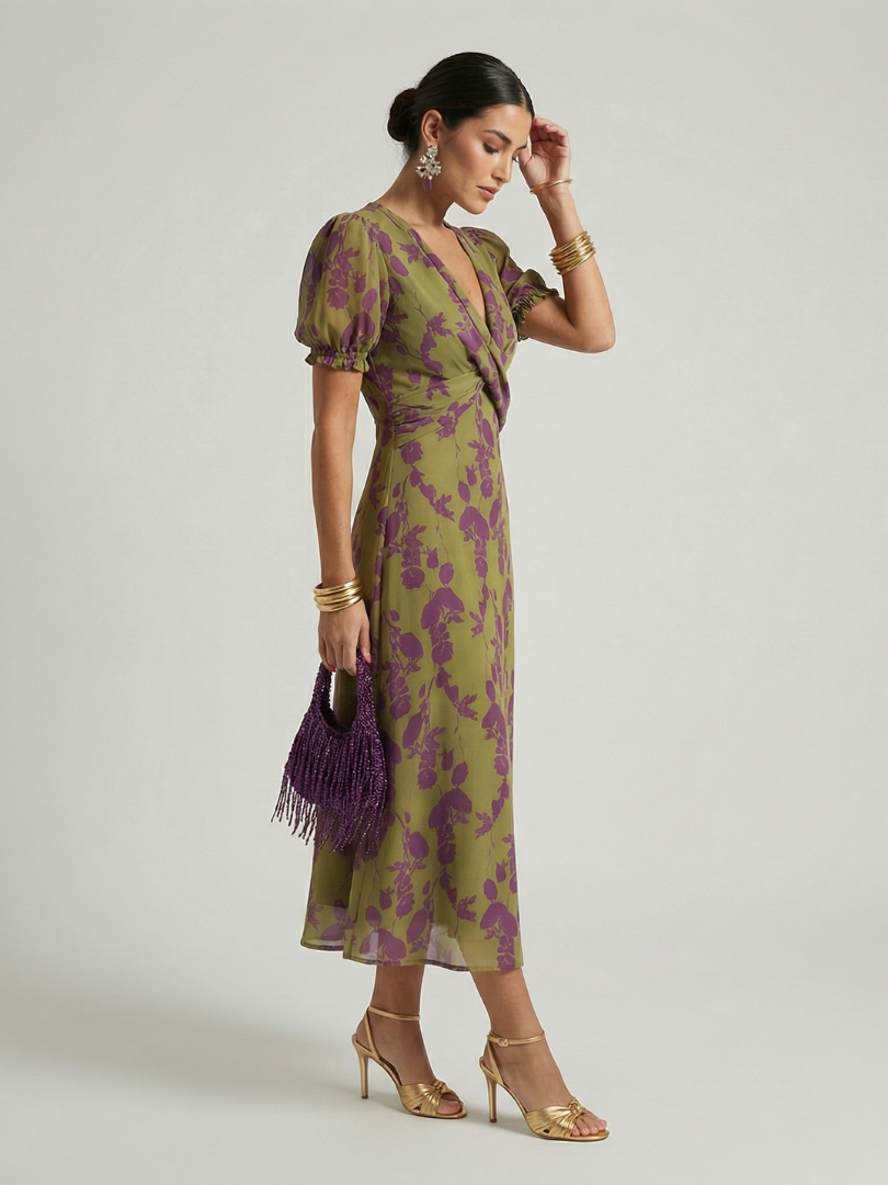 Virel | Relaxed Floral Midi Dress | The Bellemont Sisters Australia