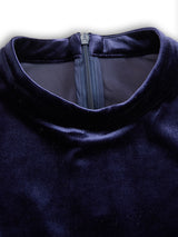 Sibella | Navy Long-Sleeve Midi Dress | The Bellemont Sisters Australia
