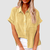 Carol™ Elegant Casual Blouse – Yellow | The Bellemont Sisters Australia