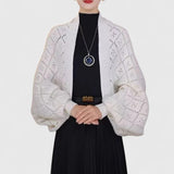 Elyzianne | Elegant Cardigan – White | The Bellemont Sisters Australia