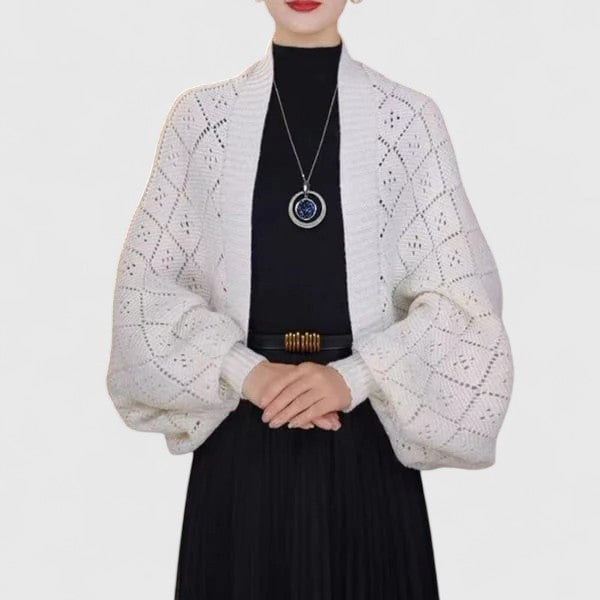 Elyzianne | Elegant Cardigan – White | The Bellemont Sisters Australia