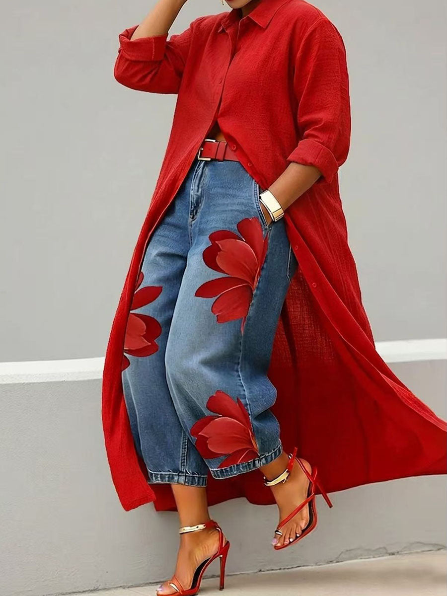 Sophia - Elegant Floral Pants | The Bellemont Sisters Australia