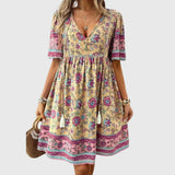Aurora - Elegant Dress – Beige | The Bellemont Sisters Australia