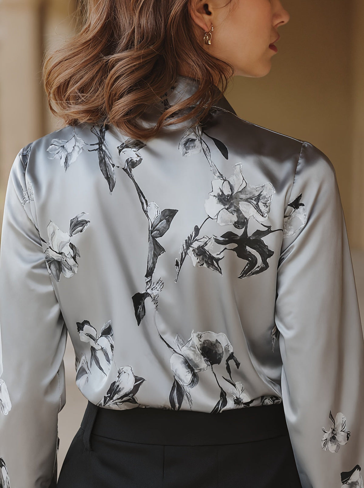 Monique™ Elegant Satin Blouse | The Bellemont Sisters Australia