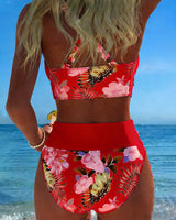 Jolina - Floral Wrap Bikini Set | The Bellemont Sisters Australia