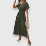 Greysen – Elegant Dress – Dark Green | The Bellemont Sisters Australia