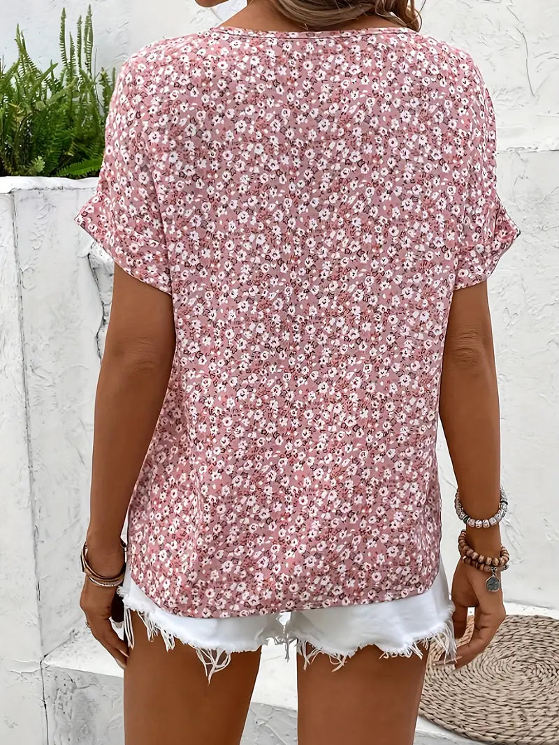 Katie | Women Summer Short Sleeve Button Top | The Bellemont Sisters Australia