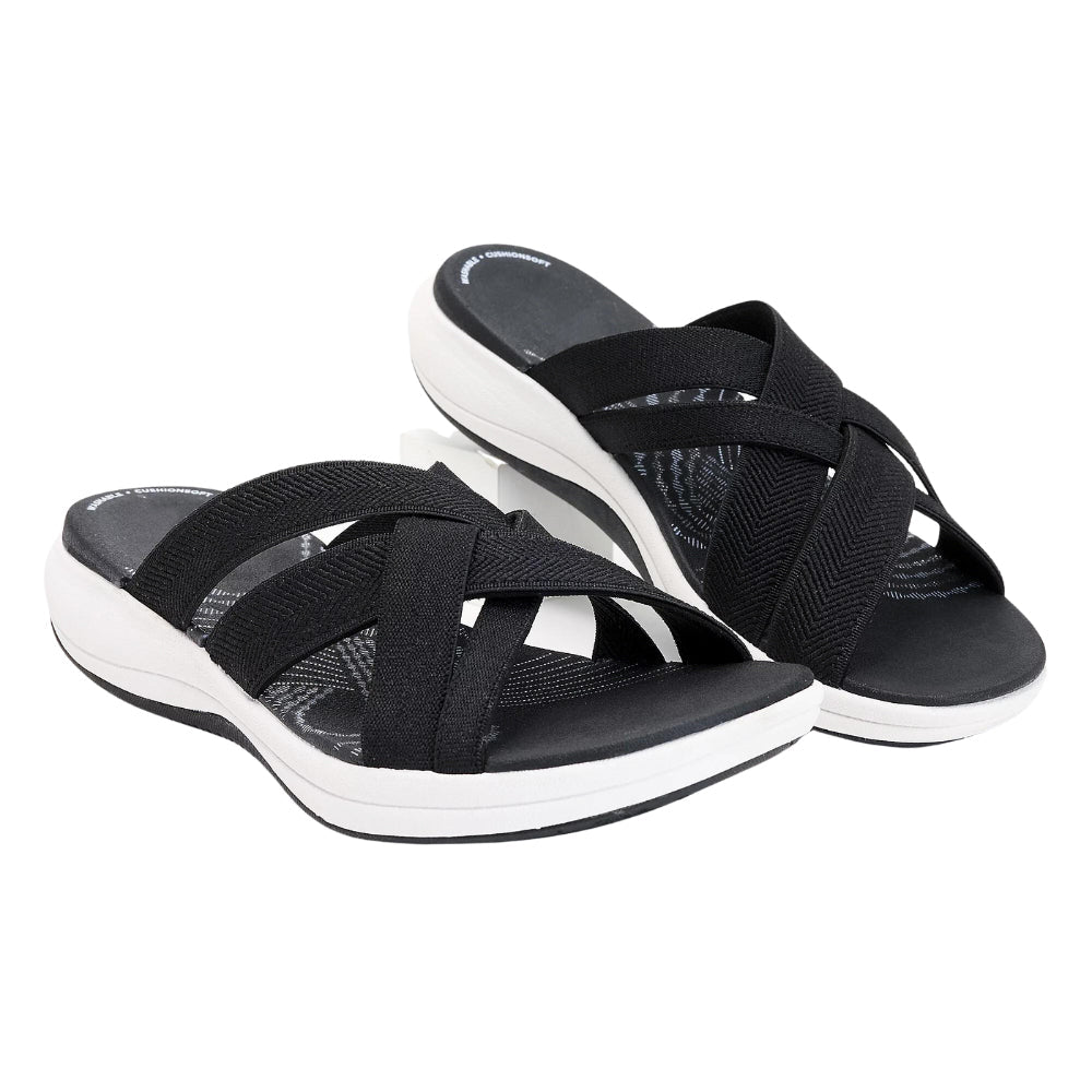 Harmony Walk | Refreshing Comfort Sandals – Black | The Bellemont Sisters Australia
