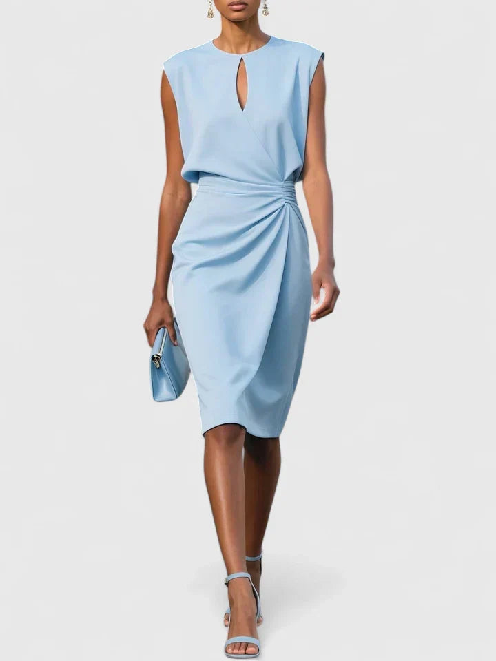 Lisandrah | Sophisticated Dress – Light Blue | The Bellemont Sisters Australia