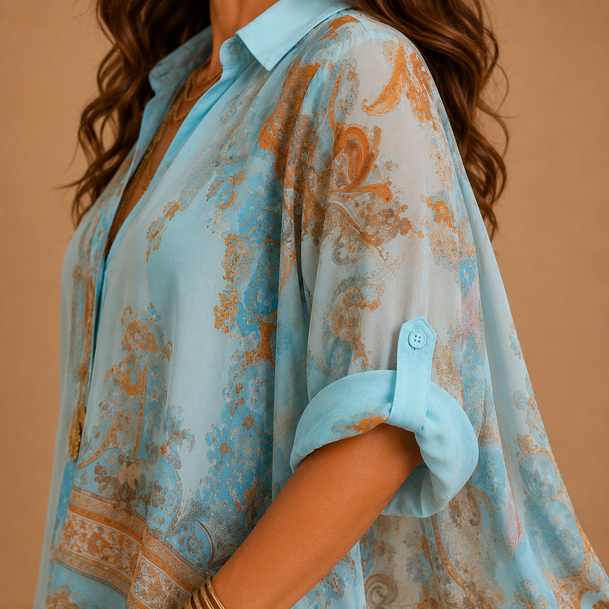 CLEO | Elegant Mediterranean Blouse Dress | The Bellemont Sisters Australia
