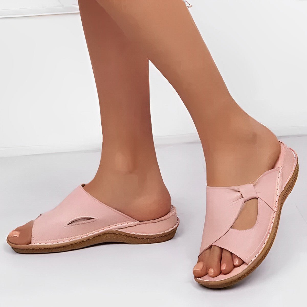 Nathalie | Chic Orthopedic Sandals – Pink | The Bellemont Sisters Australia