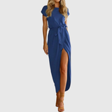Maelis | Casual Midi Dress – Blue | The Bellemont Sisters Australia
