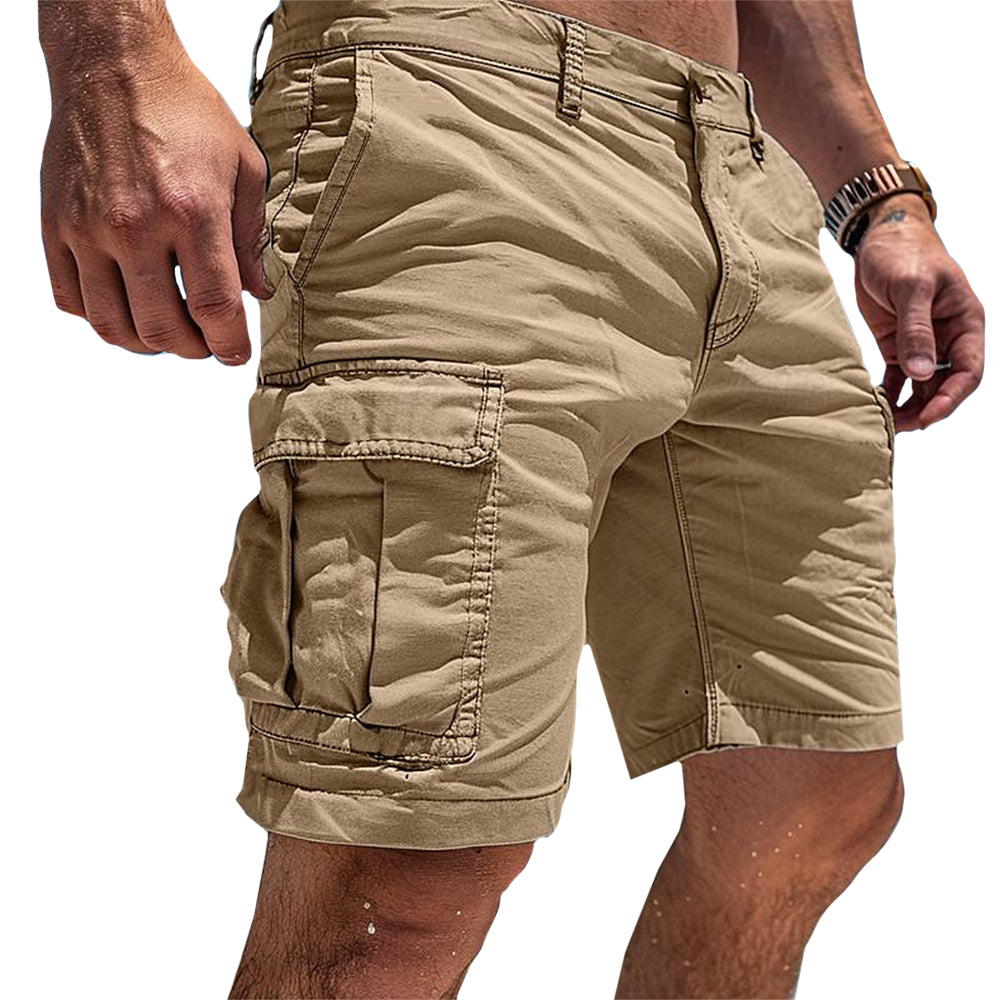 Callum | Classic Cargo Utility Shorts – Khaki | The Bellemont Sisters Australia
