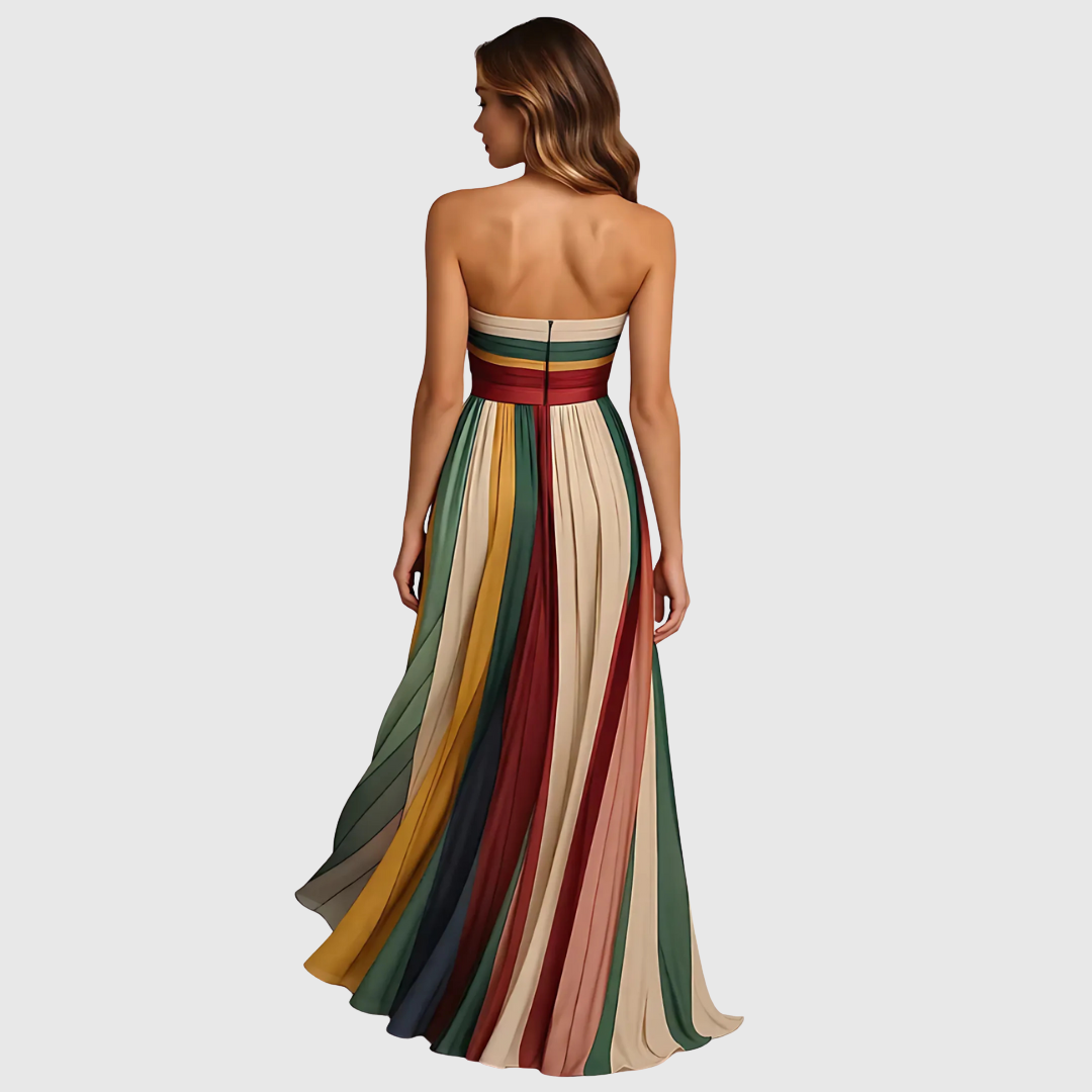 Isola | Chic Long Dress With Elegant Details | The Bellemont Sisters Australia