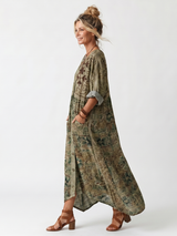 Aleta | Button Front Oversized Pocket Midi Dress | The Bellemont Sisters Australia