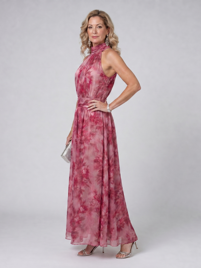 Avien™ Soft Halter Neck Midi Dress | The Bellemont Sisters Australia