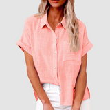 Carol™ Elegant Casual Blouse – Pink | The Bellemont Sisters Australia