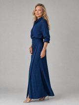 Mirque | Long Sleeve Wrap Front Maxi Dress | The Bellemont Sisters Australia