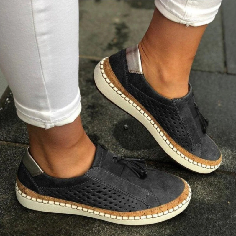Arden | Orthoflex Slip-Ons – Black | The Bellemont Sisters Australia