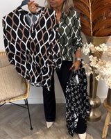 Meri™ Graphic Print Blouse | The Bellemont Sisters Australia