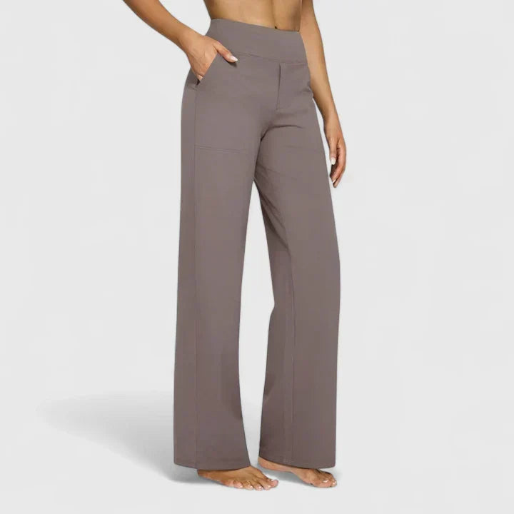 Jasmynne | Comfortable Pants – Taupe | The Bellemont Sisters Australia